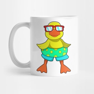 Duck with Swim ring & Sunglasses Mug